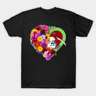 design based on the tradition of commemorating the dead in Mexico style. T-Shirt
